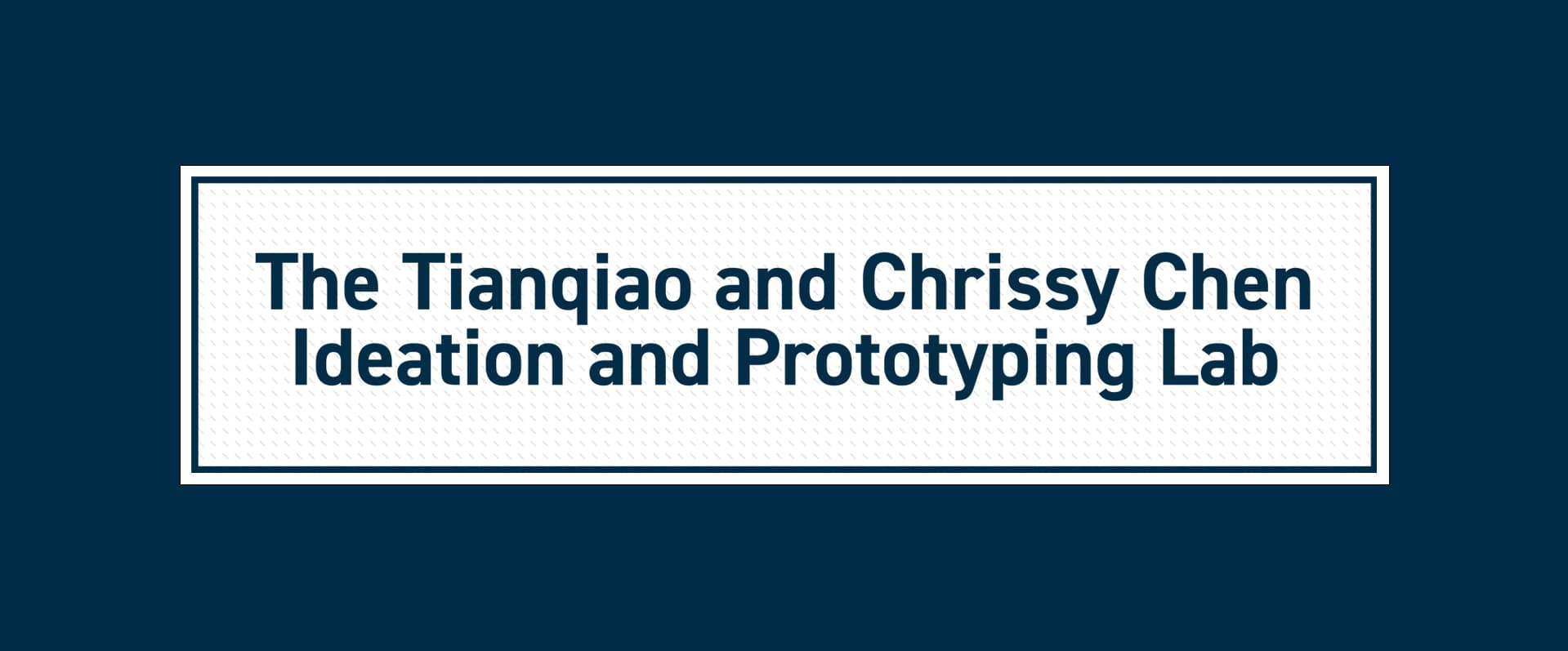Symposium for the Opening of The Tianqiao and Chrissy Chen Ideation and Prototyping Lab at Stanford University
